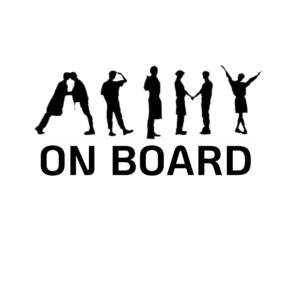 ARMY ON BOARD INTEGRANTE CONTORNO BLANCO