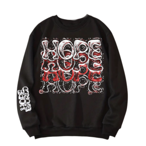 POLERON NEGRO CON GORRO JHOPE HOPE