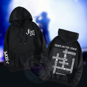 POLERON NEGRO CON GORRO JHOPE HOPE ON THE STAGE