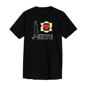 POLERA JH NEGRA CORAZON PEQUEÑO