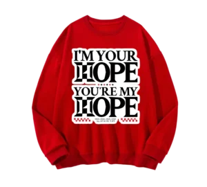 POLERON JH ROJO LETRAS NEGRAS