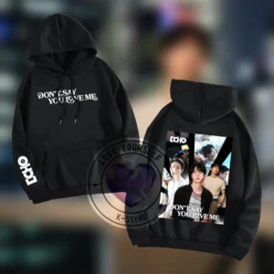 POLERON NEGRO GORRO. JIN ECHO