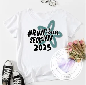 POLERA BLANCA JIN FLOR VERDE